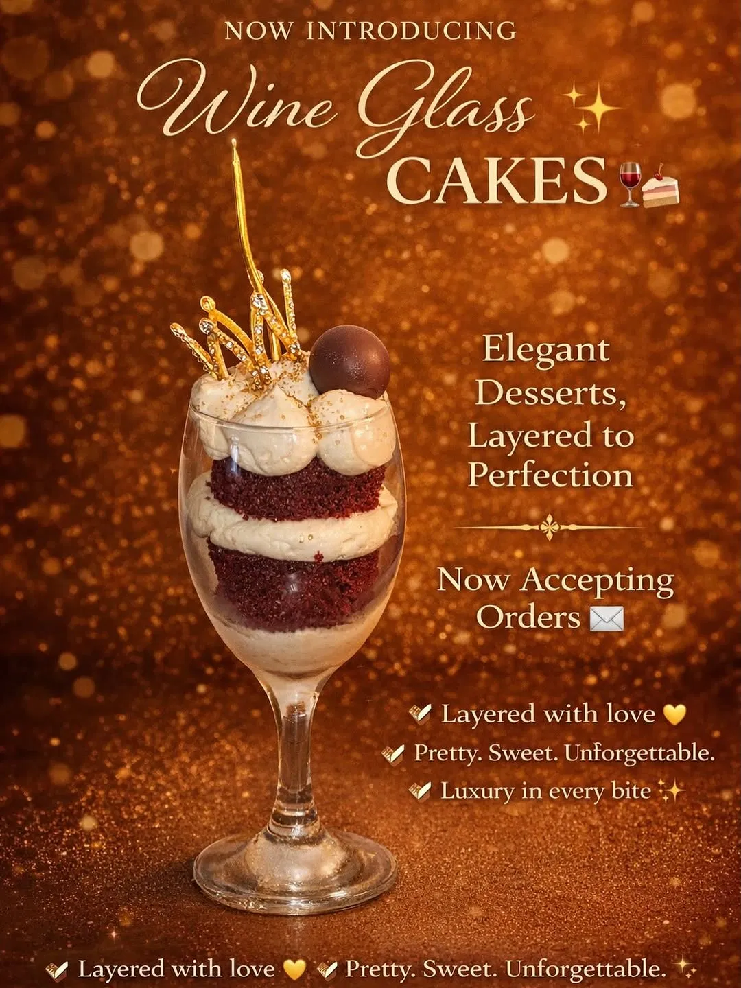 Wine Glass Cakes