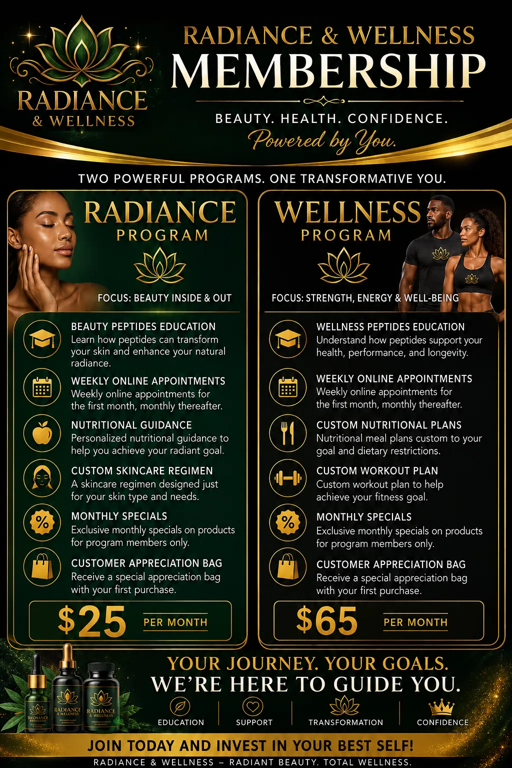 Radiance & Wellness Membership Programs