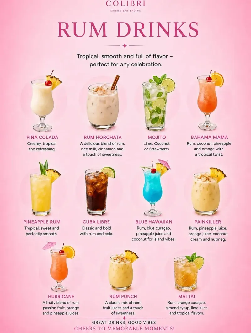 Event Drink Menus