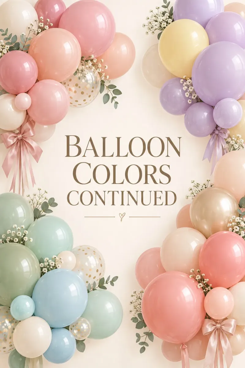 Balloon colors cont.