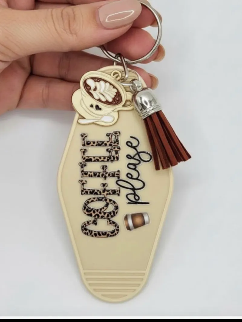 Motel keychains