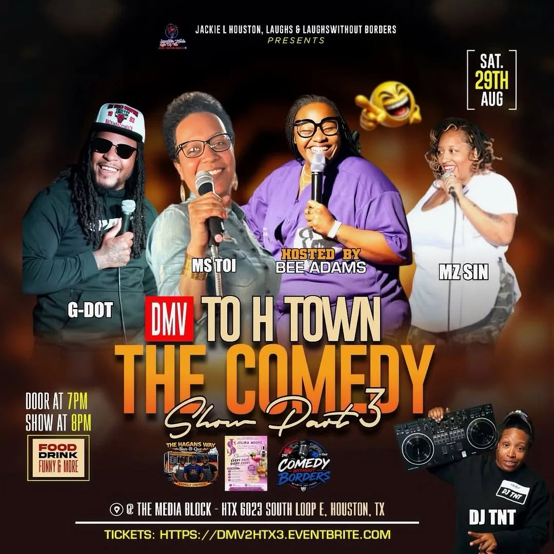 DMV 2 HTX -We have some funny DMV/DC folks coming to share the LOVE with HTX!!! GET TICKETS HERE!!!!