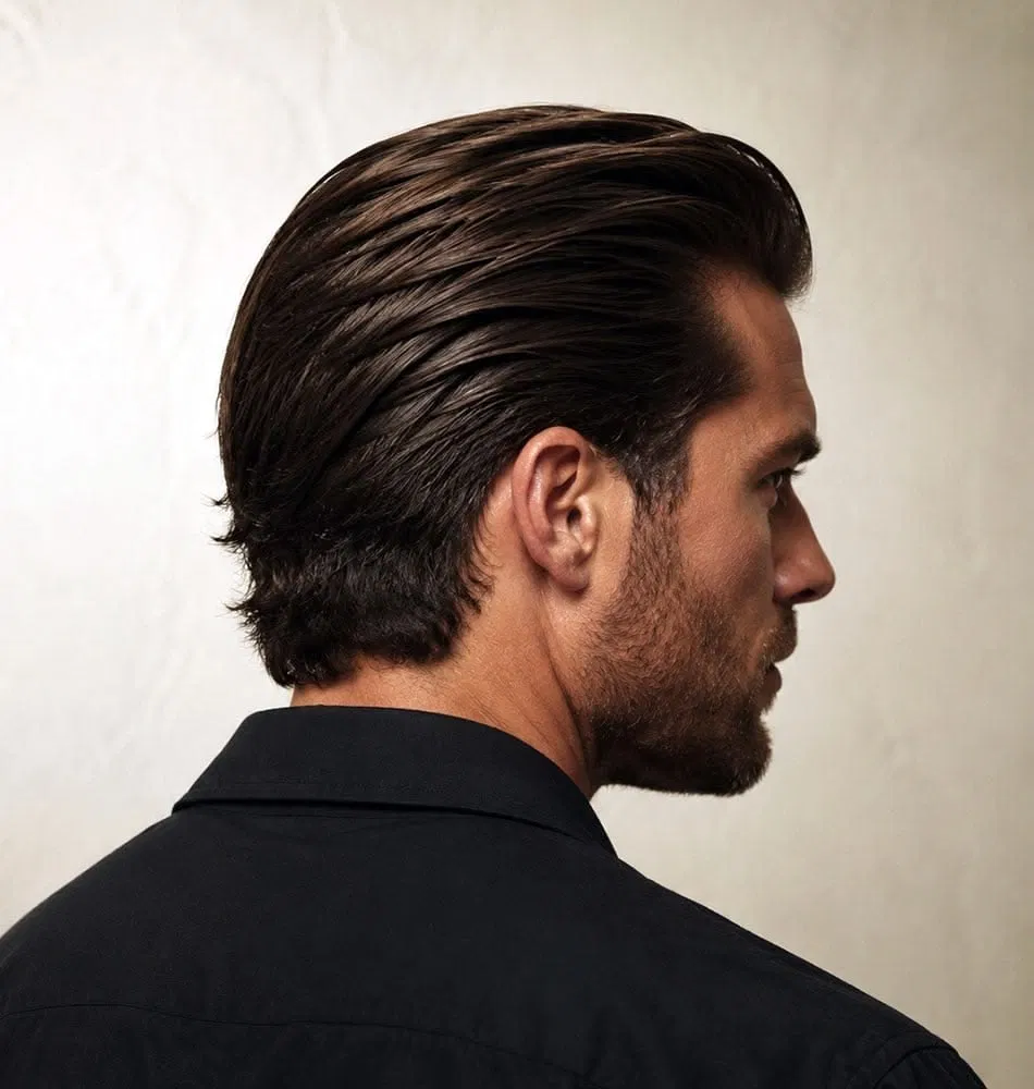 Classic scissor  overcomb haircut