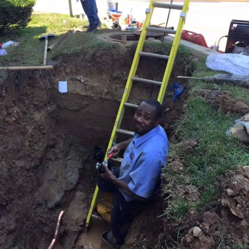 Sewer line camera inspection