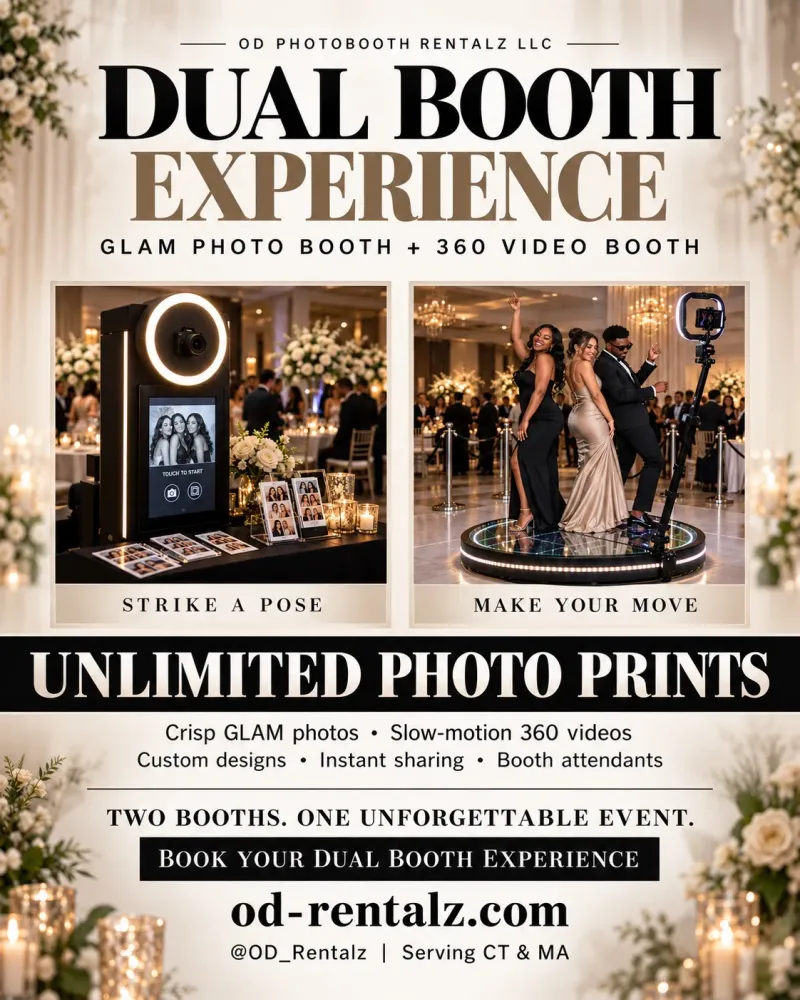DUAL BOOTH 360 & GLAM EXPERIENCE