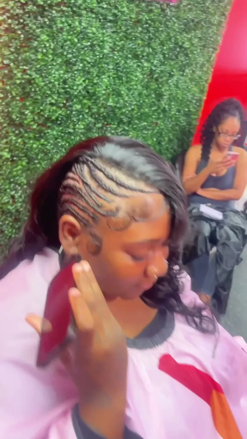 cassie braids with quick weave (trending)