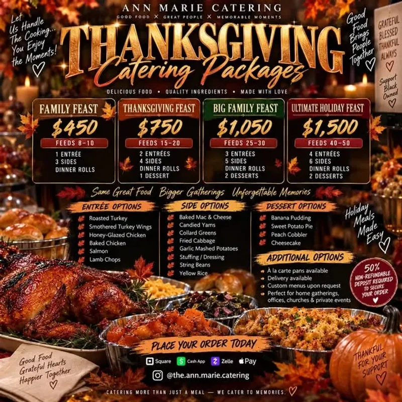 Custom Catering Menus
